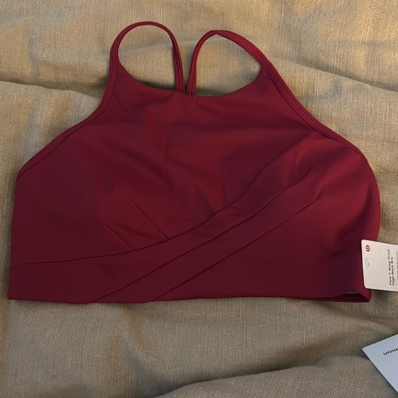 lululemon athletica Other - Lululemon Flow Y Wrap Front High Neck Bra size 10. NWT